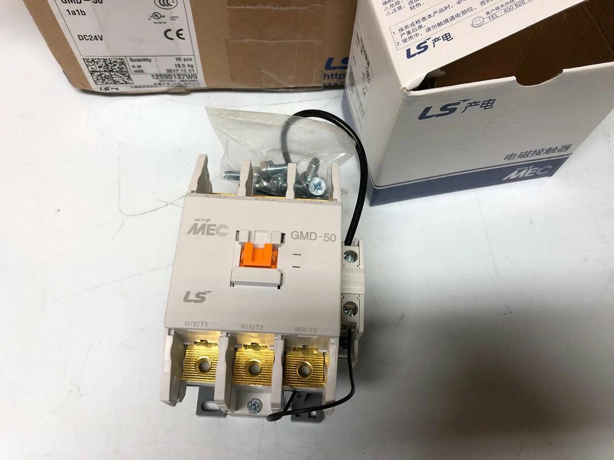 Used GMD-50  LG Meta-Mec LS Metasol Contactor 3ph 50 amp, 24vDC