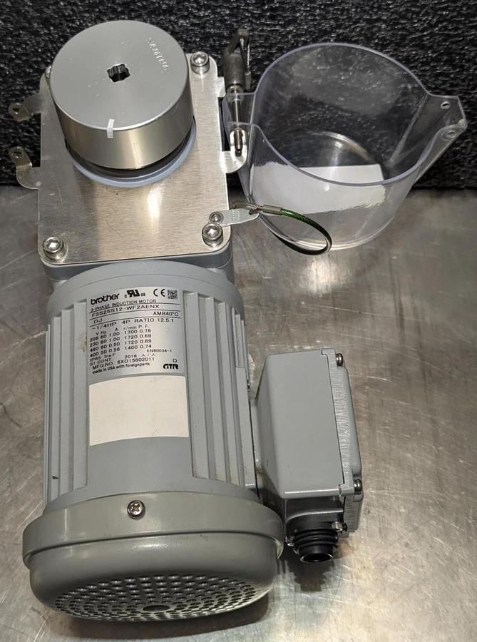 Used brother 3-Phase Mixer Motor F3S25S12-WF2AENX    1/4HP