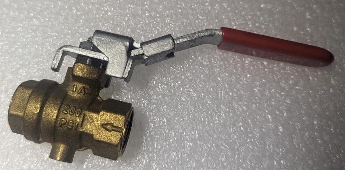 Lot of 2 Dyna Quip  3/8 Ball Valve 200PSI Female Brass