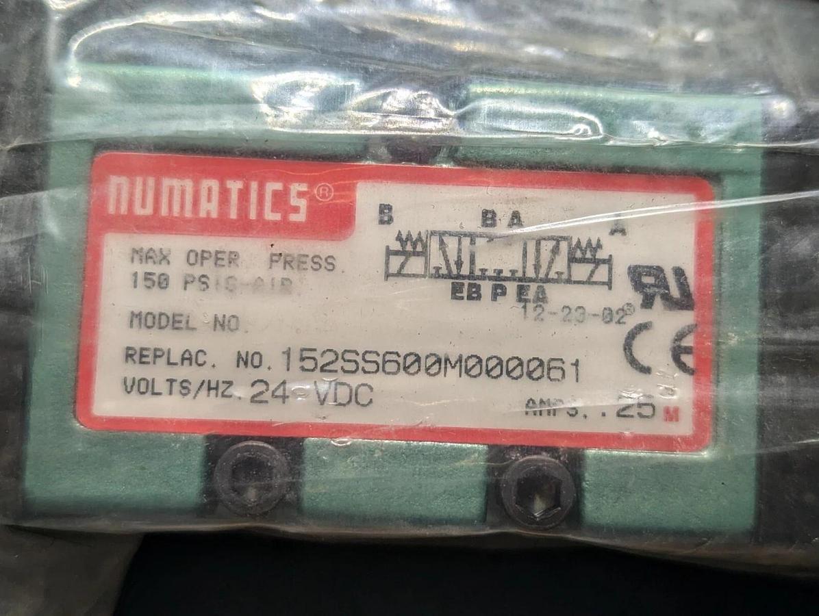 Numatics 152SS600M000061 Pneumatic Solenoid Valve 150 PSIG-Air