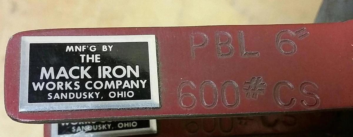 Mack Iron 6" Basket Strainer, PBL 600# CS