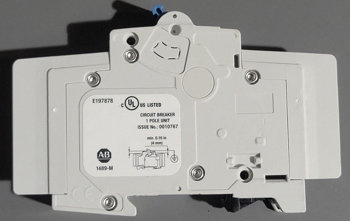 Used Allen-Bradley 1489-M/ E197878 Single Pole Circuit Breaker 4A