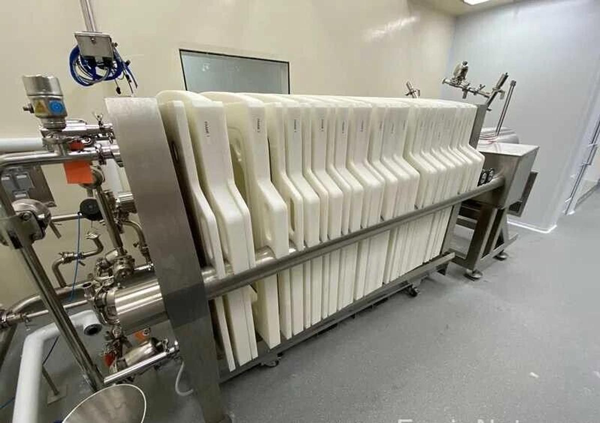 Used Eaton BECO INTEGRA PLATE 1000/3 EP, Stainless Steel Pharmaceutical Filter Press