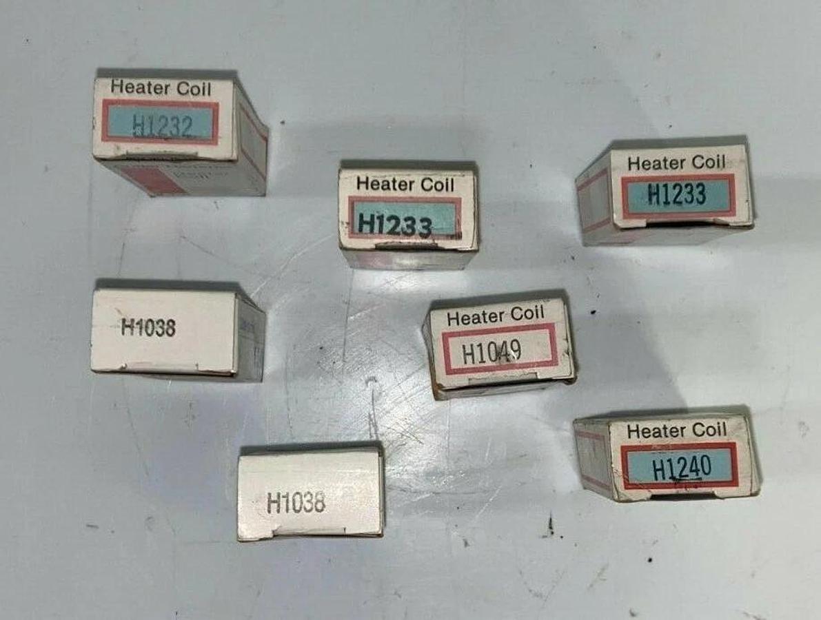 One Lot, 7 EATON Cutler Hammer Starter Overload relay heater elements