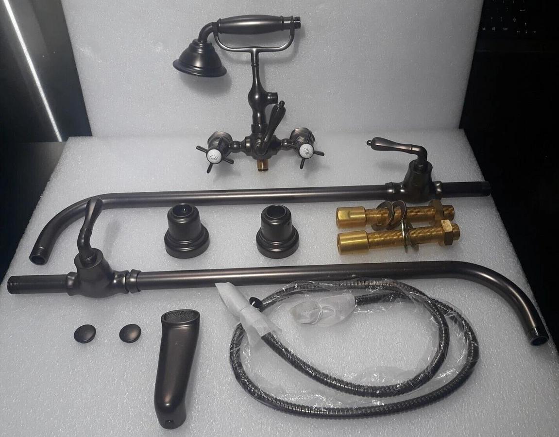 Used Carbon Bronze DXV TRADITIONAL FLOOR MOUNT BATHTUB FAUCET  D35107954.110