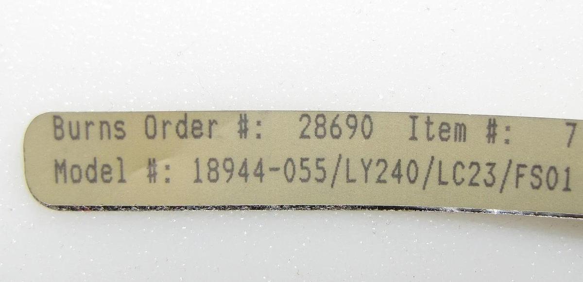 Used Burns Engineering RTD 18944  G Style 3 wire  Platinum Resistance Thermometer
