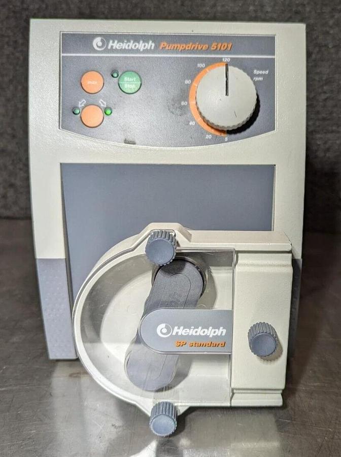 Used Heidolph Peristaltic Pump Drive  5101  Single-Channel Pump Head SP