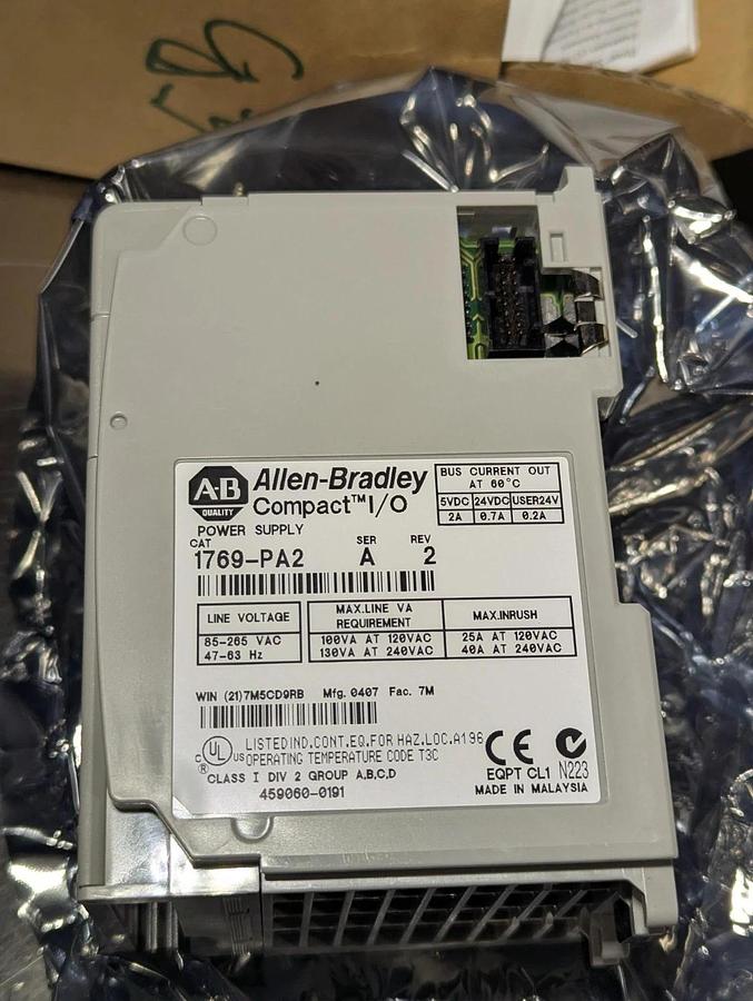 Allen Bradley  1769-PA2  Compact  I/o Power Supply Module Ser A