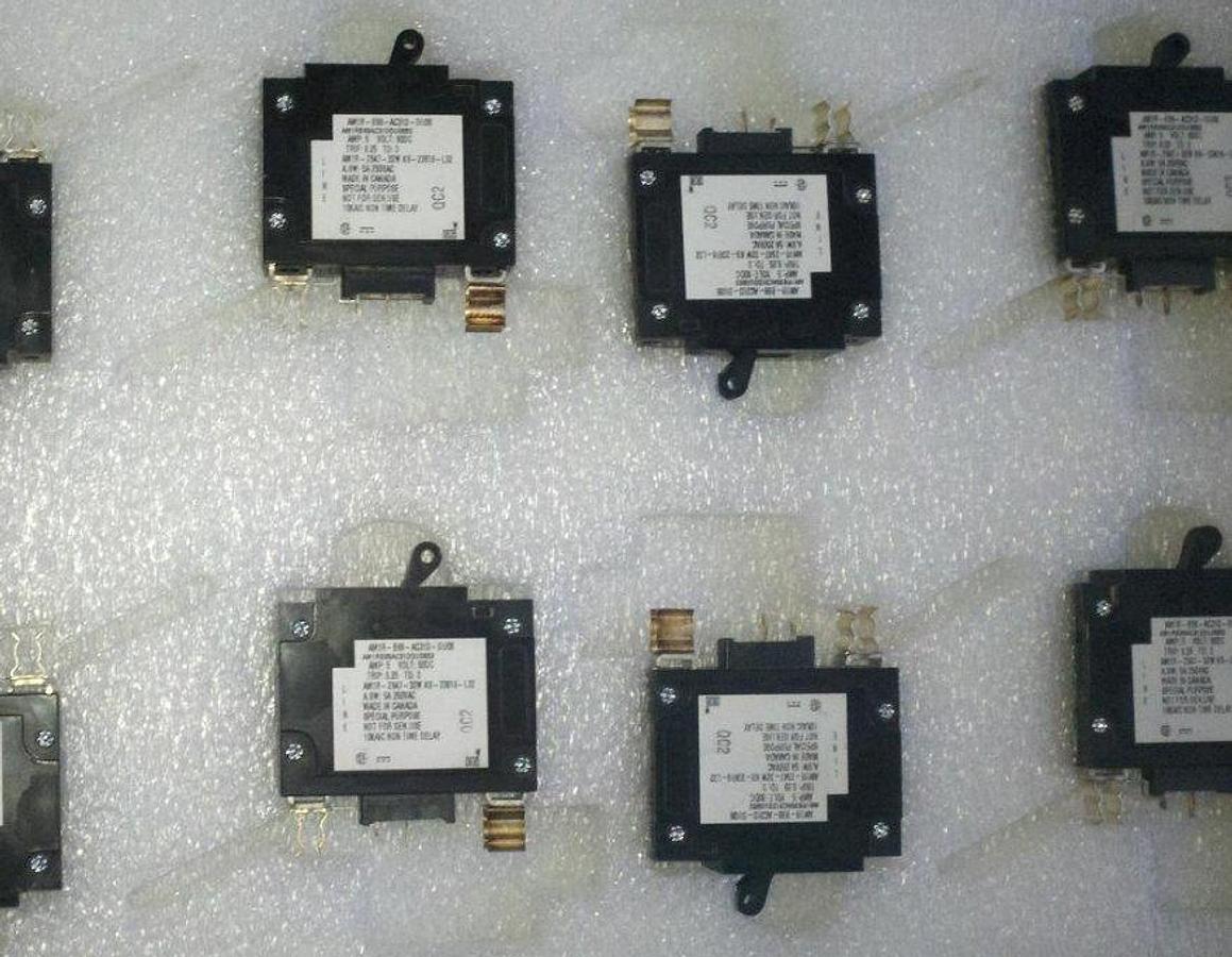 6 Heinemann 5 amp AMR Series DC Breaker w/alarm switch AM1R-B99-AC31D-DU06 NEW
