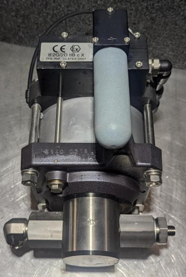 Used Maximator  G 35 LS Air Driven Liquid Pump 5800 psi