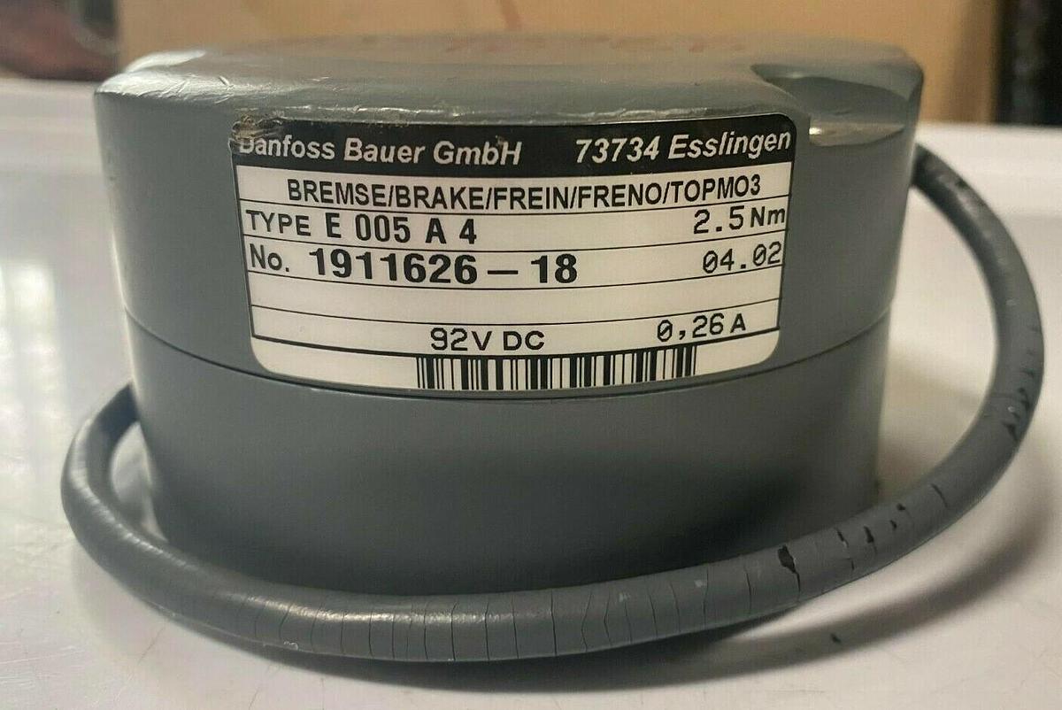 Used Danfoss Bauer GmbH E 005 A 4 Brake 1911626-18