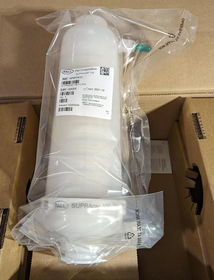 PALL NP6PDE21 Supracap 100 depth filter capsule, in-line style, 10 inch 0.2-3 µm