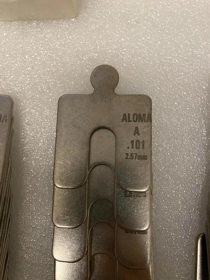 Aloma replacement Shims size A different sizes 58 pcs