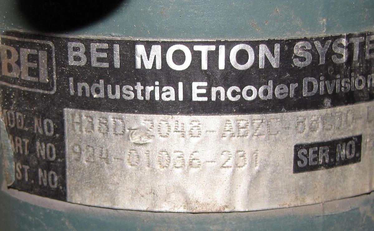 Reliance 5HP Electric  MOTOR 180 volt  Hazardous  1445 RPM, 50HZ  BEI Encoder