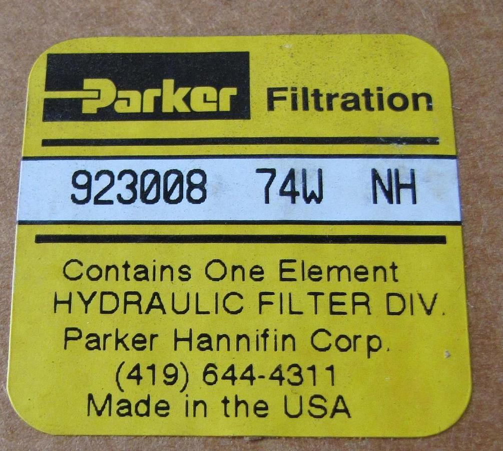 2 PARKER 923008 74W FILTER ELEMENT ( NEW IN BOX ) *new*
