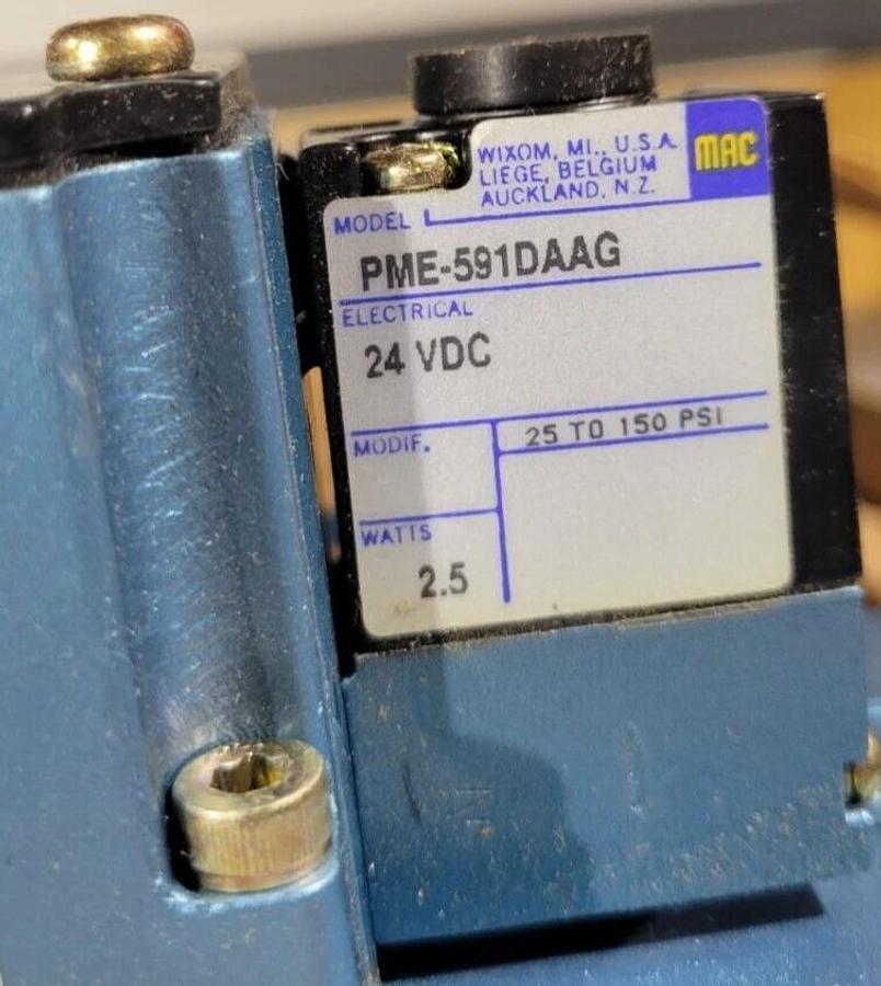 MAC 6323D-000-PM-591DA SOLENOID VALVE & PME591DAAG