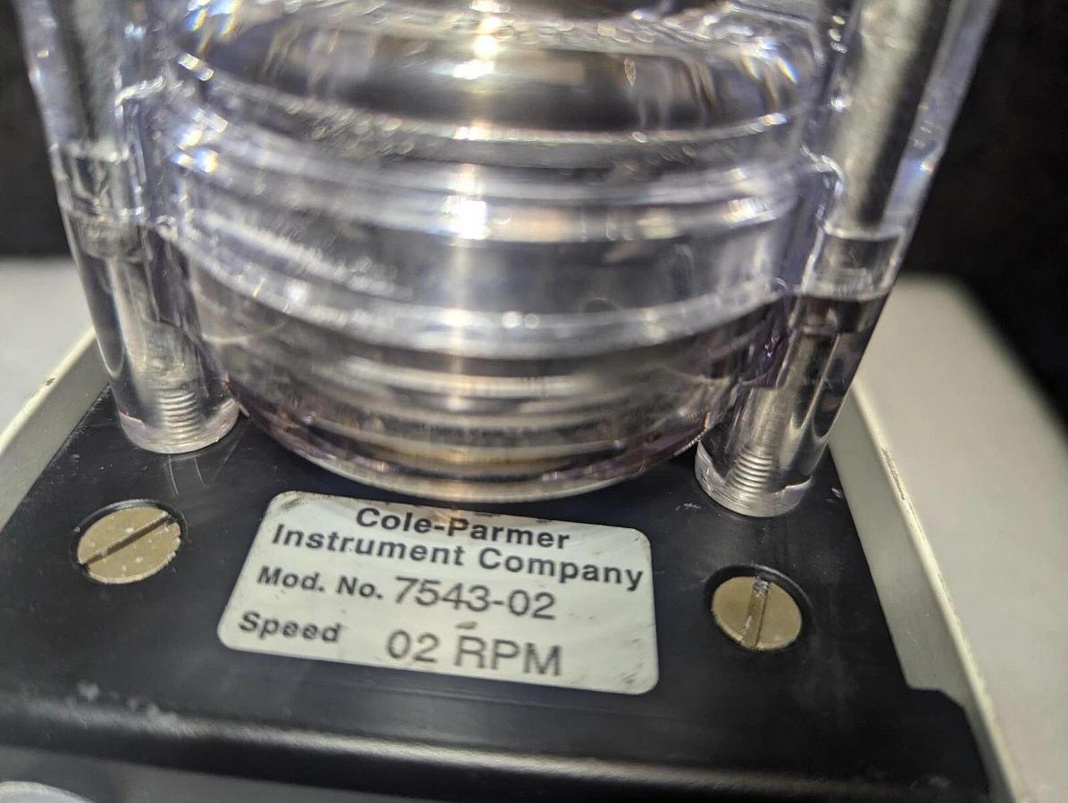 Used Cole-Parmer Masterflex  Pump Drive 7543-02 with Pump head 7016-21