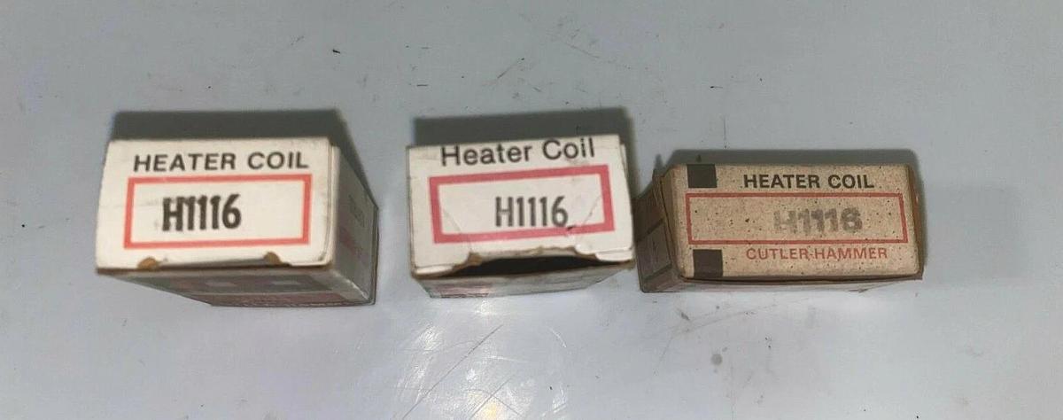 3 / Control Cutler Hammer H1116 Starter Overload relay heater elements