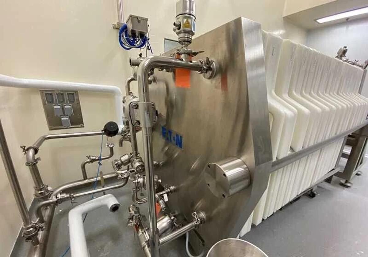Used Eaton BECO INTEGRA PLATE 1000/3 EP, Stainless Steel Pharmaceutical Filter Press