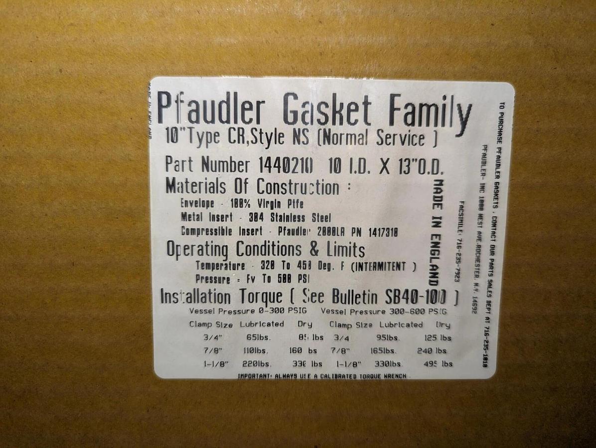 Pfaudler Gasket Family 1440210 / 10" type CR
