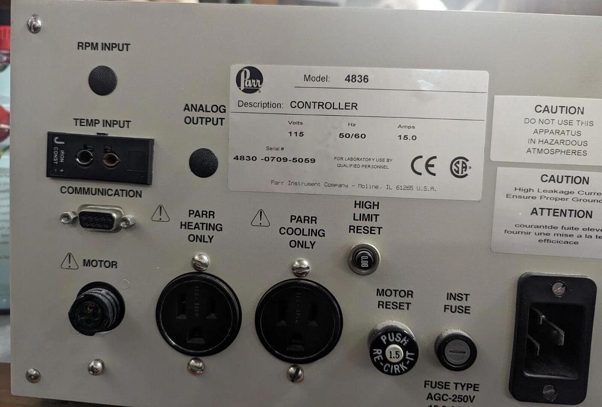 Used PARR 4836 CONTROLLER
