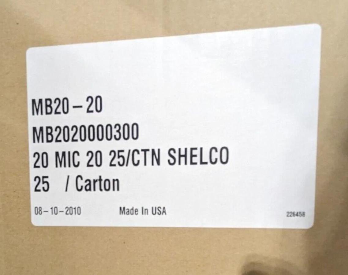 Shelco MB20-20 MB Series, Melt Blown Filter Cartridges 100% Polypropylene