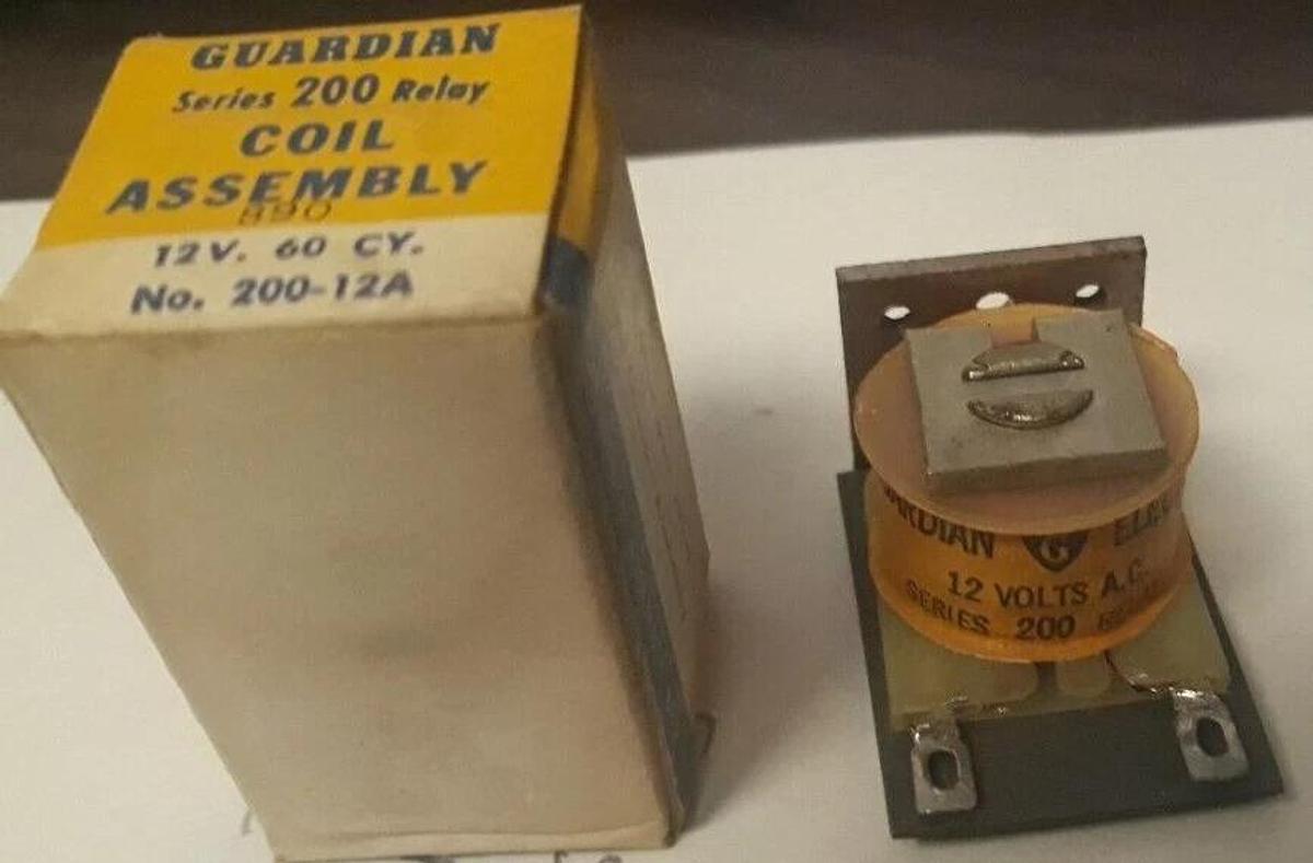 Guardian Electric  Series 200 Relay Coil Assembly 12 Volts