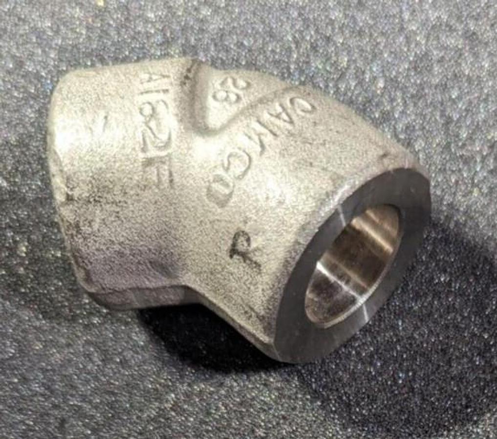 Camco Stainless Steel 45 Elbow 1/2" 6000 PSI A182F