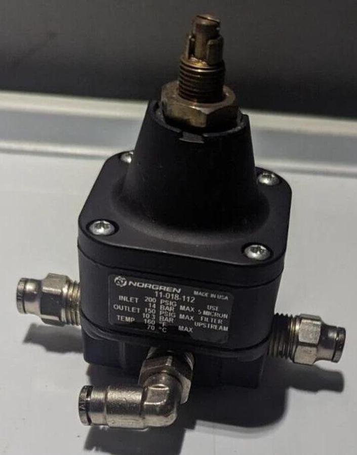 Used Norgren Pressure Regulator   11-018-112 , 200 PSIG   1/4