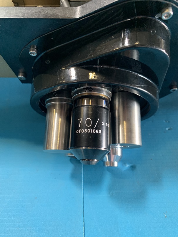 Used Biorad Microscope Objective Assembly with Two Cameras Quaester Q7