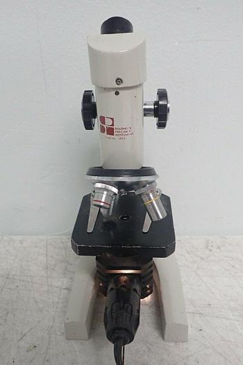 Used Southern Precision Instrument Model 1853L Microscope w/ Objectives 4x, 10x, 40x
