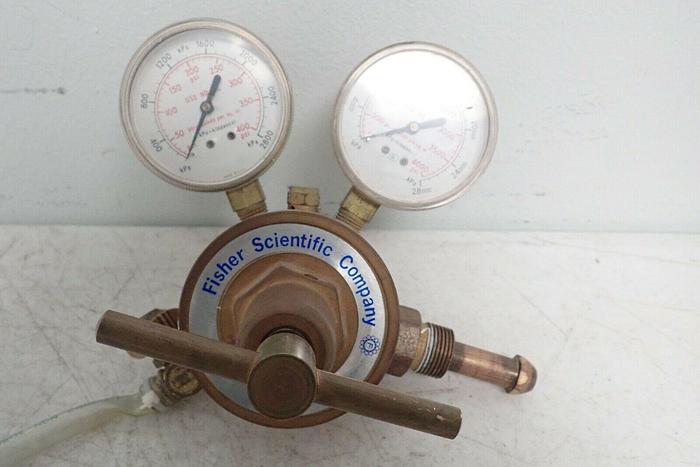 Used Fisher Scientific Company 1084 Compressed Gas Regulator with CGA-580 Fitting