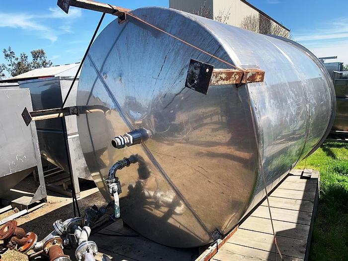 Used Tank, 1,750 Gallon, S/st, 78" x 84", CB #S743940