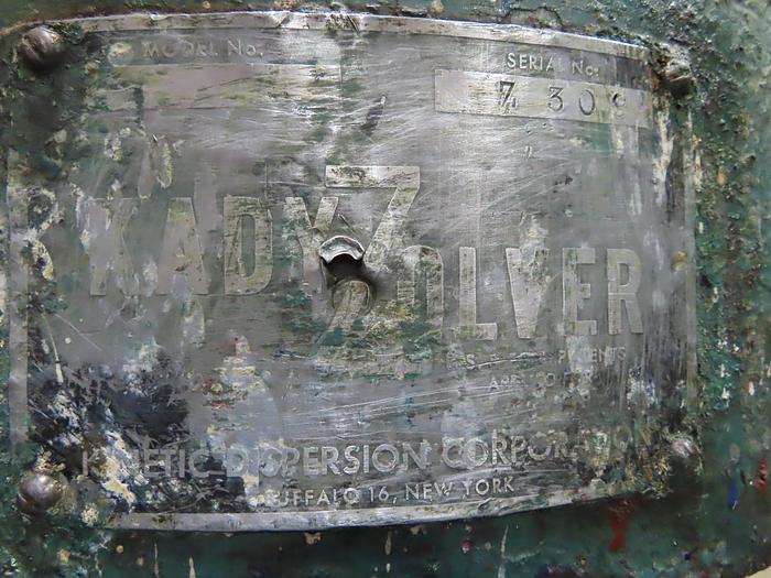 Used 25 HP KADY HIGH SPEED DISPERSER - VARIABLE SPEED - UL TAG