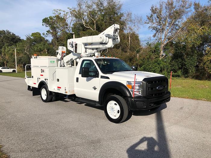 Used 2014 Ford F550 Altec AT40-MH 45ft Material Handling Bucket Truck - P87341
