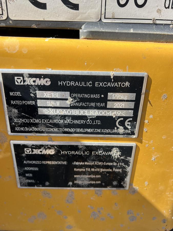 Gebruikt 2021 XCMG XE18E
