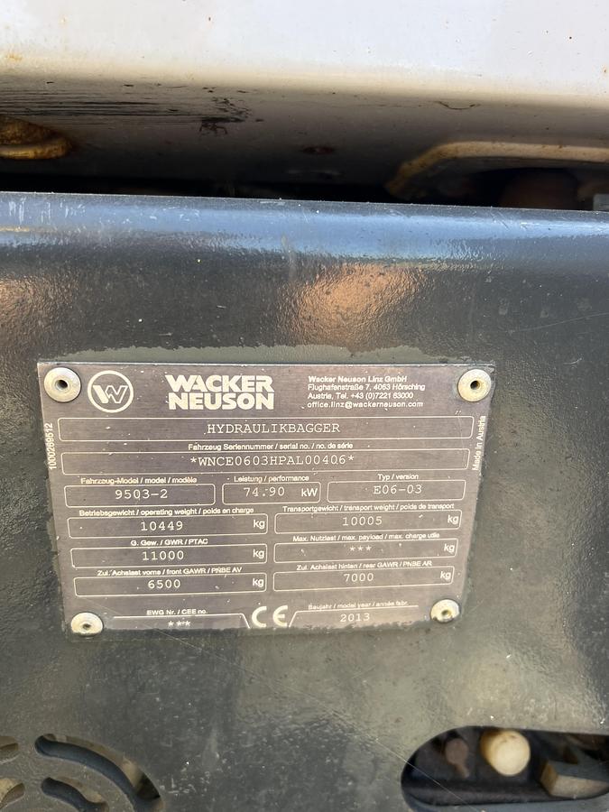 Gebruikt 2013 Wacker Neuson 9503