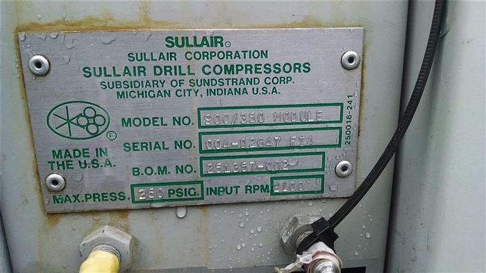Used 1990 Sullair Module unit Air Compressor