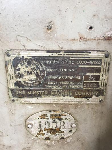 Used MINSTER 90-1000