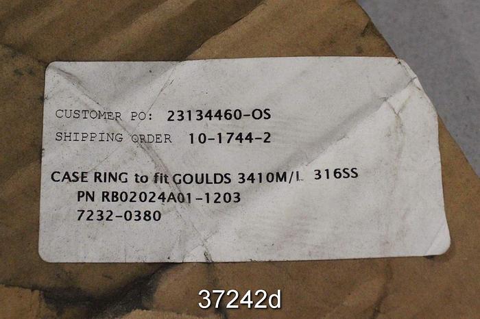 Unused Goulds 3410 Case Ring, Part No. RB0202A01 #37242