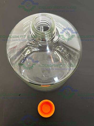 Used Fisherbrand  FB-800-5000 Reusable 5000 mL Glass Media Bottles with Cap