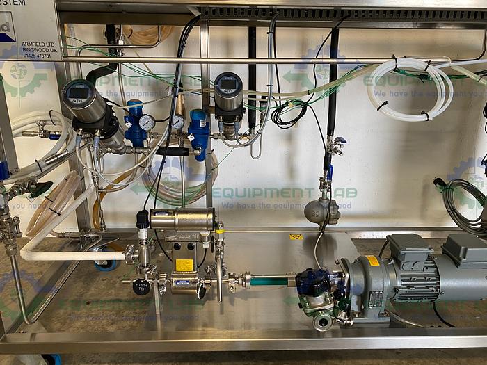 Used Armfield FT94LT HTST/UHT Mini Pilot System Pasteurization Skid w/ Flowmeter