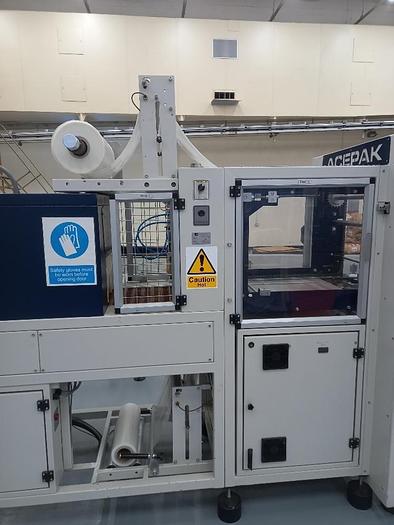 Used ACEPAK TRAY ERECTOR/SHRINK WRAPPER