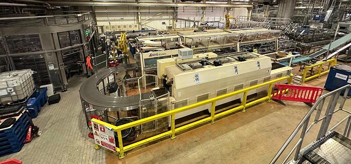 Used Complete Sidel Starcans 2000Filling Line Capacity of 76,000 cans per hour
