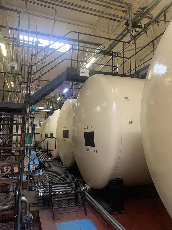 Used 6 x 32,500 Litre Glass Lined Mild Steel Spirit Storage Tanks – Ex Whisky Distillery
