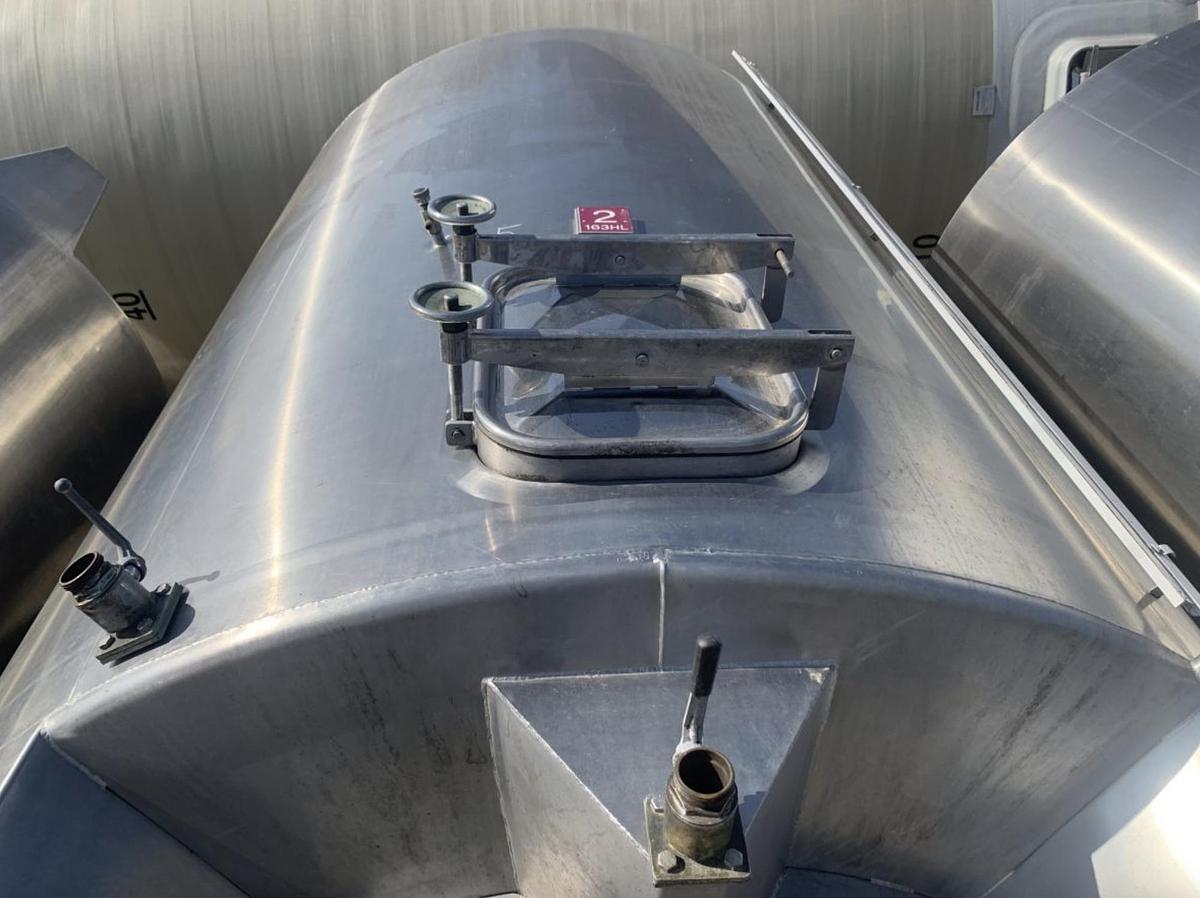 Used 16,000 Litre Stainless Steel Storage Tanks
