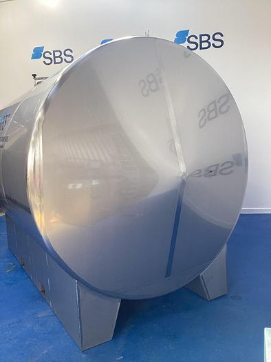 Brand New 10,000 Litre 304 Stainless Steel Horizontal Storage Tank