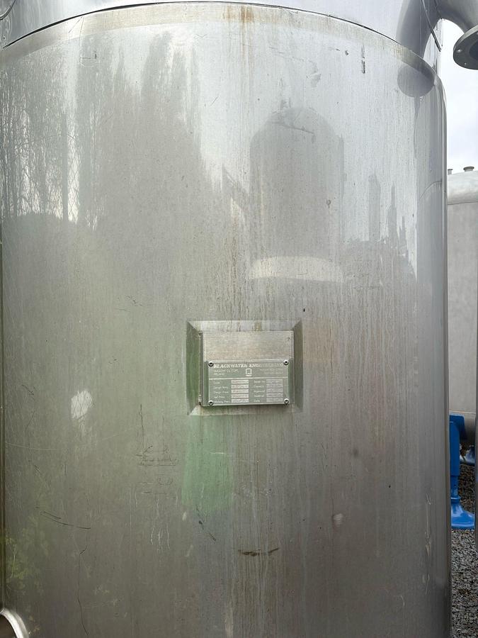 Used 3,000 Litre 316 Stainless Steel Storage Tanks