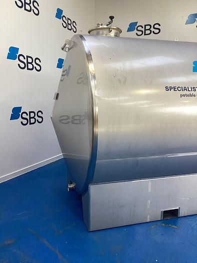 Brand New 10,000 Litre 304 Stainless Steel Horizontal Storage Tank