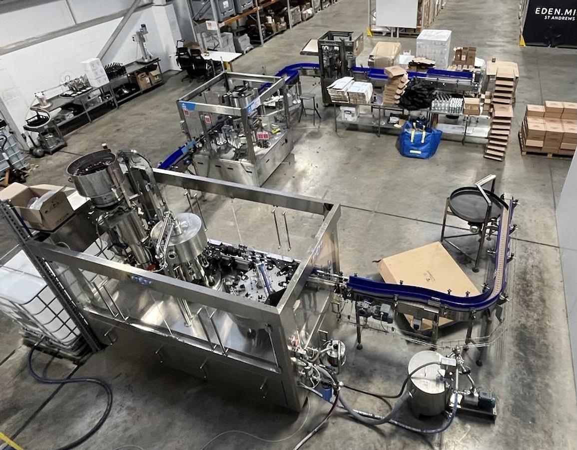 Used CIMEC 1200BPH Spirit Filling Line